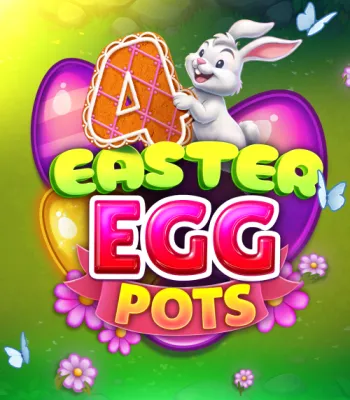 4 EASTER EGG POTS